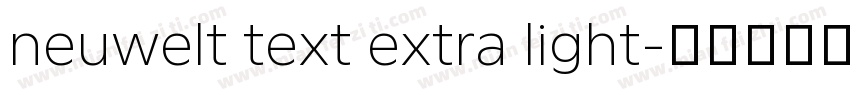 neuwelt text extra light字体转换